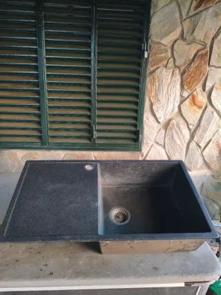 Fregadero 1 seno + escurridor 90x50