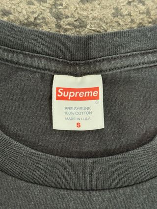 Supreme Camiseta original Negra Talla S