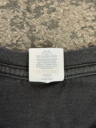 Supreme Camiseta original Negra Talla S