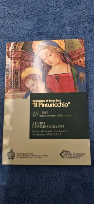 2€ San Marino Il Pinturicchio 500 Aniversario