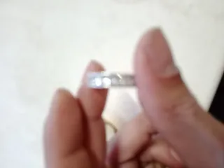 Anillo plata con piedras