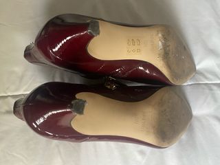 Botines Nine West charol rojos Talla 37.5