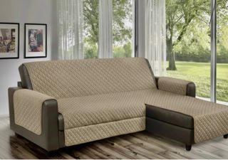 Copridivano con penisola nero