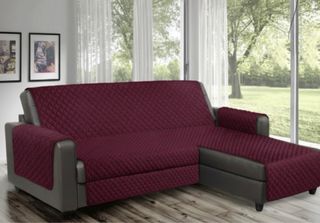 Copridivano con penisola nero