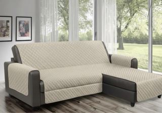 Copridivano con penisola nero