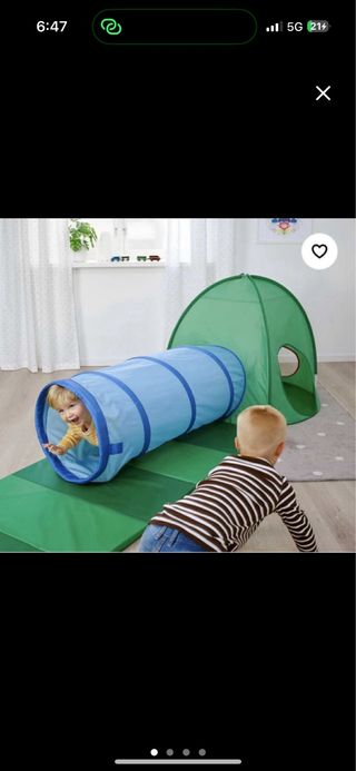 Túnel y carpa infantil Ikea