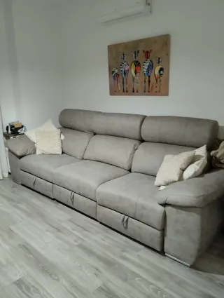 Sofá de 3 plazas gris