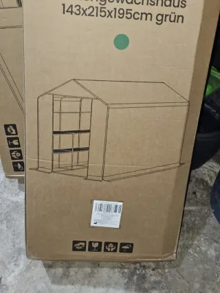 Invernadero Jardín 3 Niveles 143x215x195cm Verde