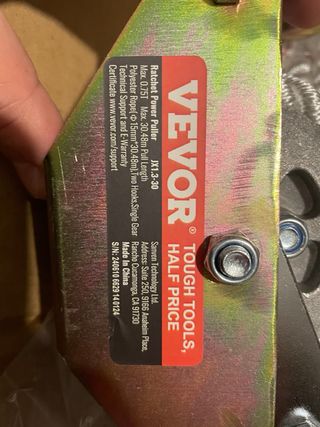 VEVOR Cabrestante Manual con Cuerda