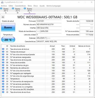 Disco Duro WD 500GB SATA 3.5 WD5000AAKS
