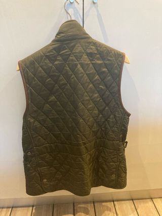 Chaleco Hackett verde y marrón