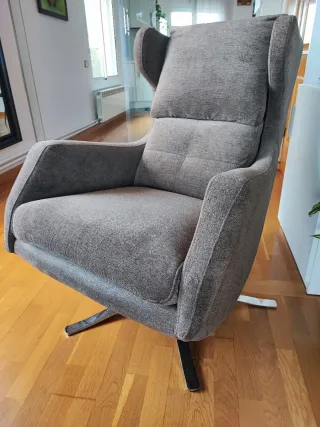 Sillón relax diseño tela y metal