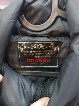 Abrigo parka mujer negro