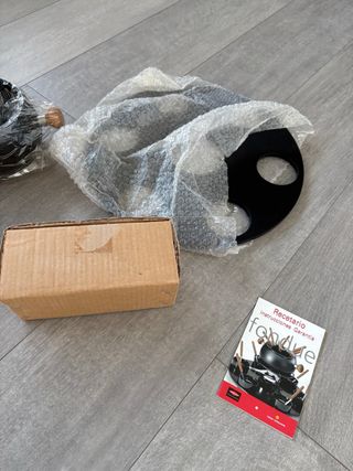 Set Fondue Orolay Negro y Madera