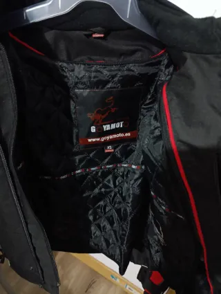 Chaqueta Moto GOYAMOTO Negra/Roja Talla xs