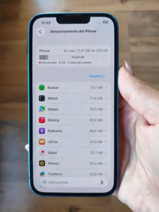iPhone 13 128GB Azul - Batería 100%