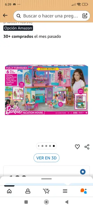 Grande casa di Barbie con accessori