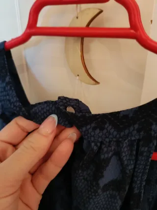 Vestido azul estampado piel serpiente