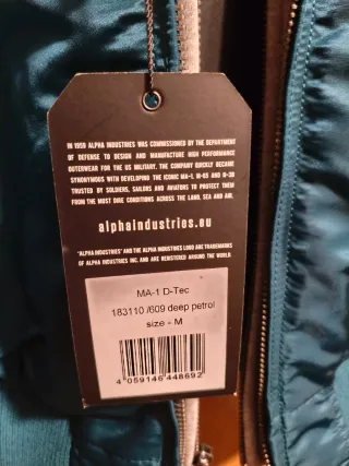 Chaqueta Bomber Alpha Industries D-tec
