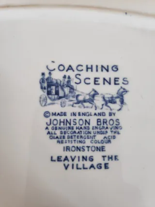 Fuente ovalada Johnson Bros Coaching Scenes