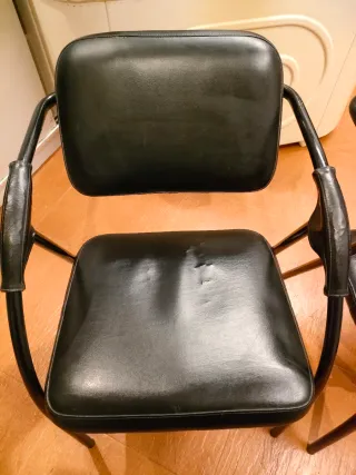 Sillas de peluquería negras (Set de 2)