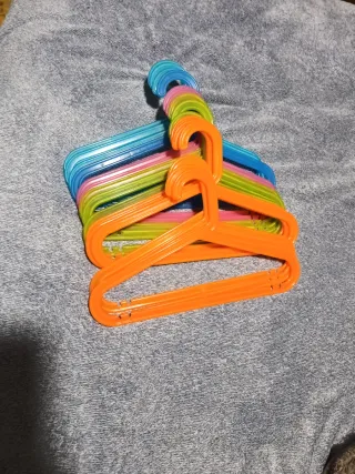 Lote 15 Perchas Ikea Plástico Colores