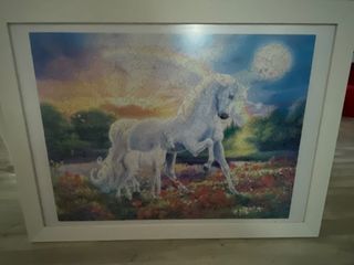 Puzzle Unicornio Enmarcado Brilla Oscuridad
