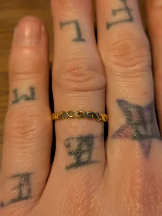 Anillo plata y oro Talla 17.7 mm / 17 mm / 16.5 mm