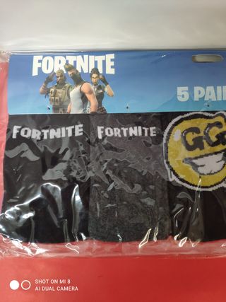 Calzini Fortnite 5 paia taglia 35/38