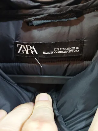 Abrigo cazadora mujer Zara Talla S