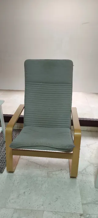 Butaca Ikea Madera Gris
