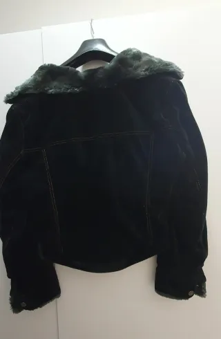 Giubbino Walter nero foderato pelliccia