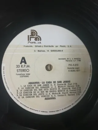 Aguaviva - La Casa de San Jamás (1977)