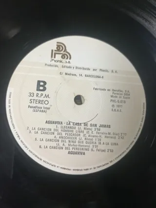 Aguaviva - La Casa de San Jamás (1977)