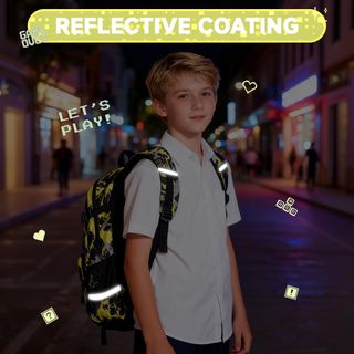 Zaino bambino Game Over con portachiavi