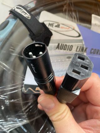 Cable Audio Link DAP Schuko/IEC - XLR Macho 15M