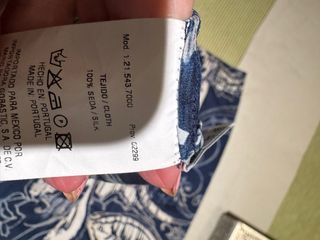 Conjunto falda y blusa de seda estampado