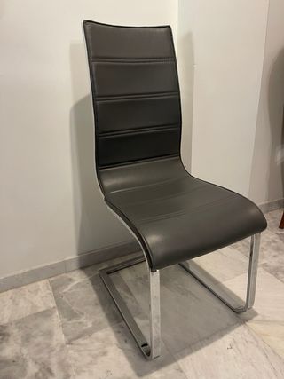 Juego de 2 sillas de comedor modernas