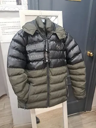 Chaqueta Philipp Plein Negra y Verde Militar