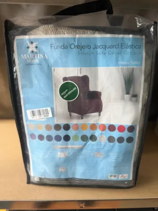 Funda Elástica Sillón Orejero Marfil NUEVA