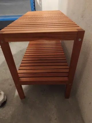 Banco de madera 2 niveles Ikea