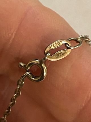 Collana filigrana argento 925 placcato oro