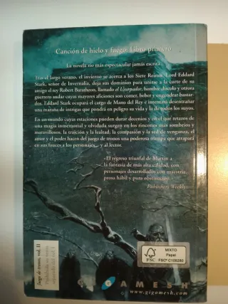 Libro Juego de Tronos