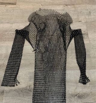 Vestido malla brillante festival