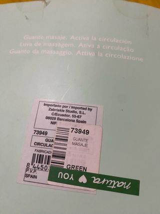 Guante Masaje Relaxology Circulación