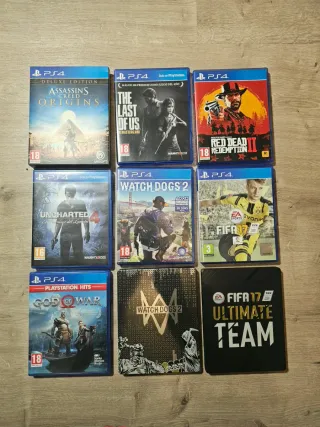 PS4 Slim + 2 Mandos + Juegos