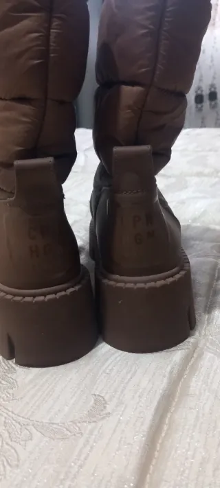 Stivali marroni imbottiti