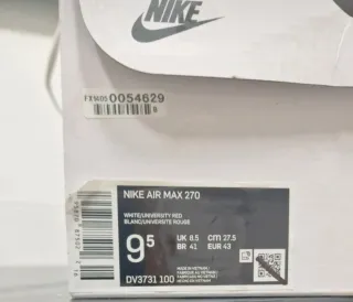 Nike Air Max 270 Talla 43 Caja Original