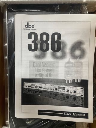dbx 386 Preamp Tubo Dual con Salida Digital