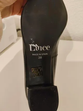 Zapatos de tacón negros talla 38